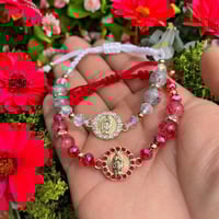 Image 1 of Virgen De Guadalupe bracelet with beads