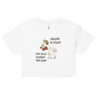 Image 1 of Change is Scary Bunny Crop Top