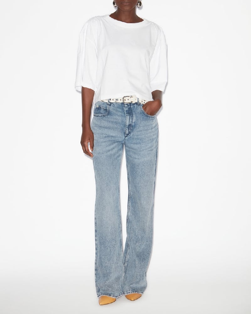 Image of ISABEL MARANT BELVIRA PANTS LIGHT BLUE