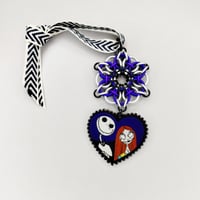 Image 2 of  Jack & Sally Snowflake Ornament