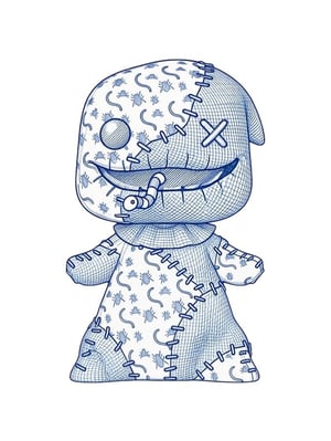 Image of Rag doll’s oogie boogie art prints 5 x 7