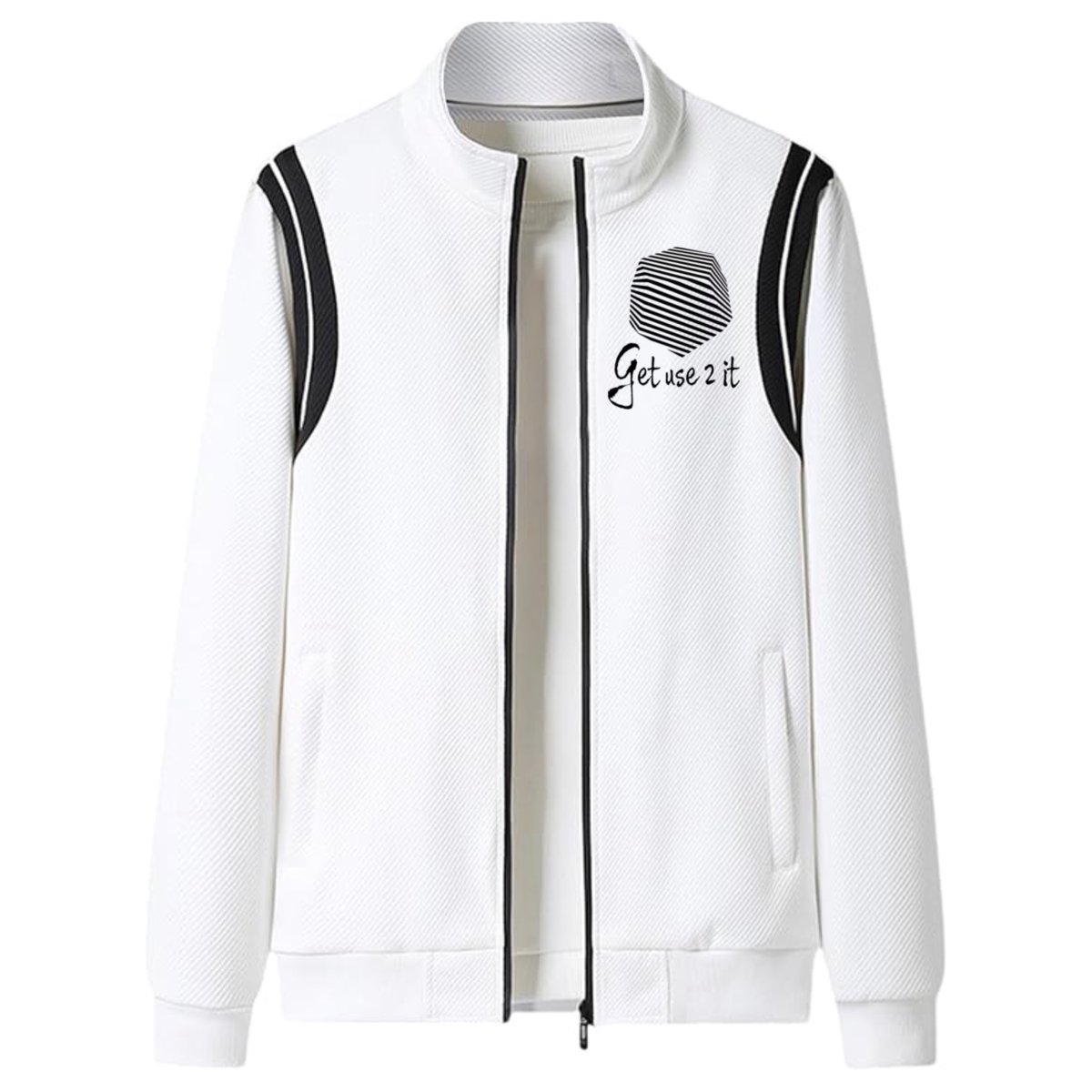 Image of Get Use 2 It Zip Up Jacket White 