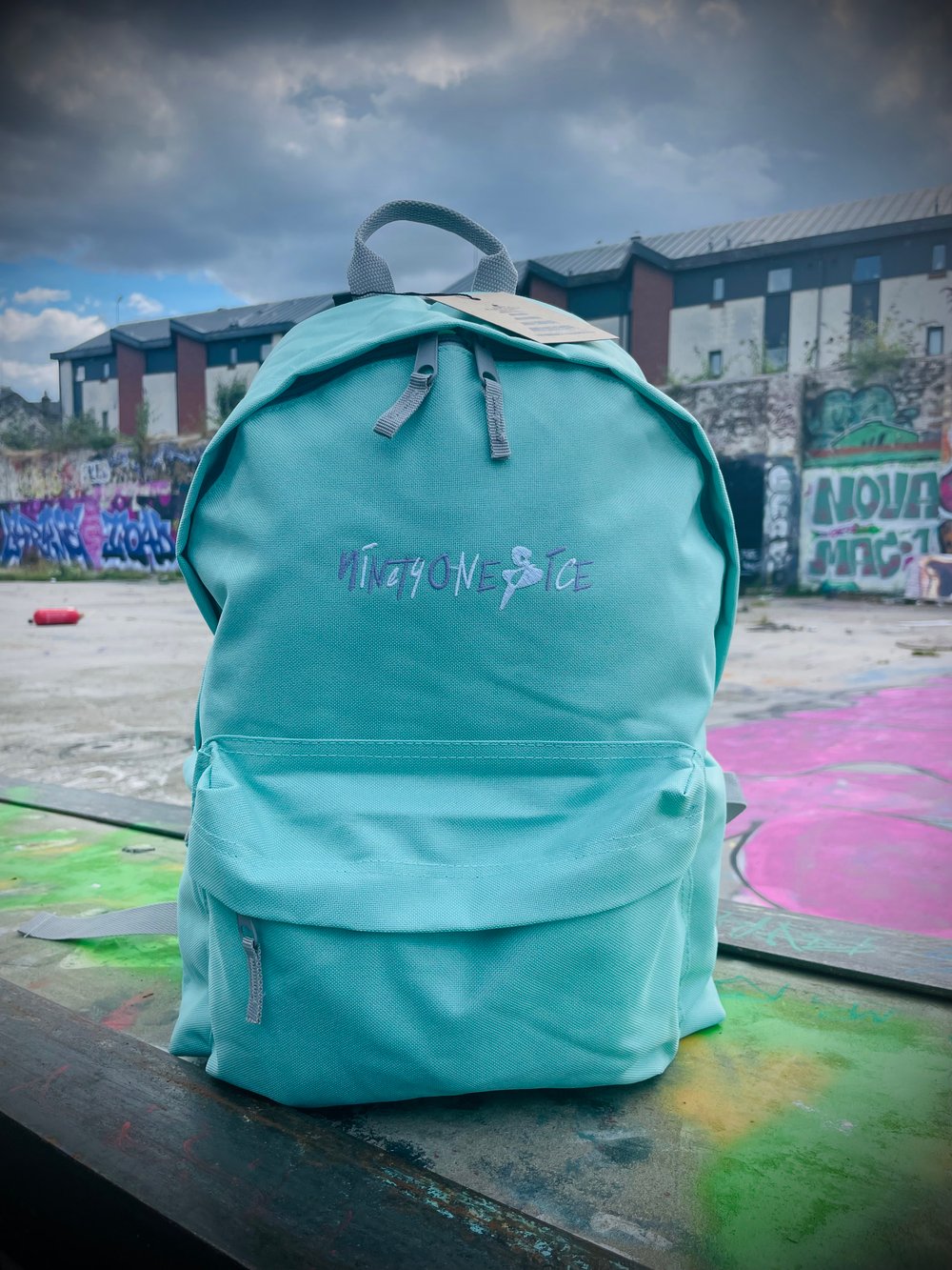 Image of Mint Script Backpck