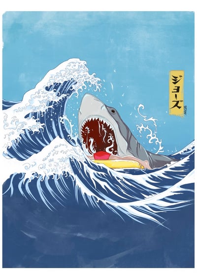 Image of JAWS | Art print format A3