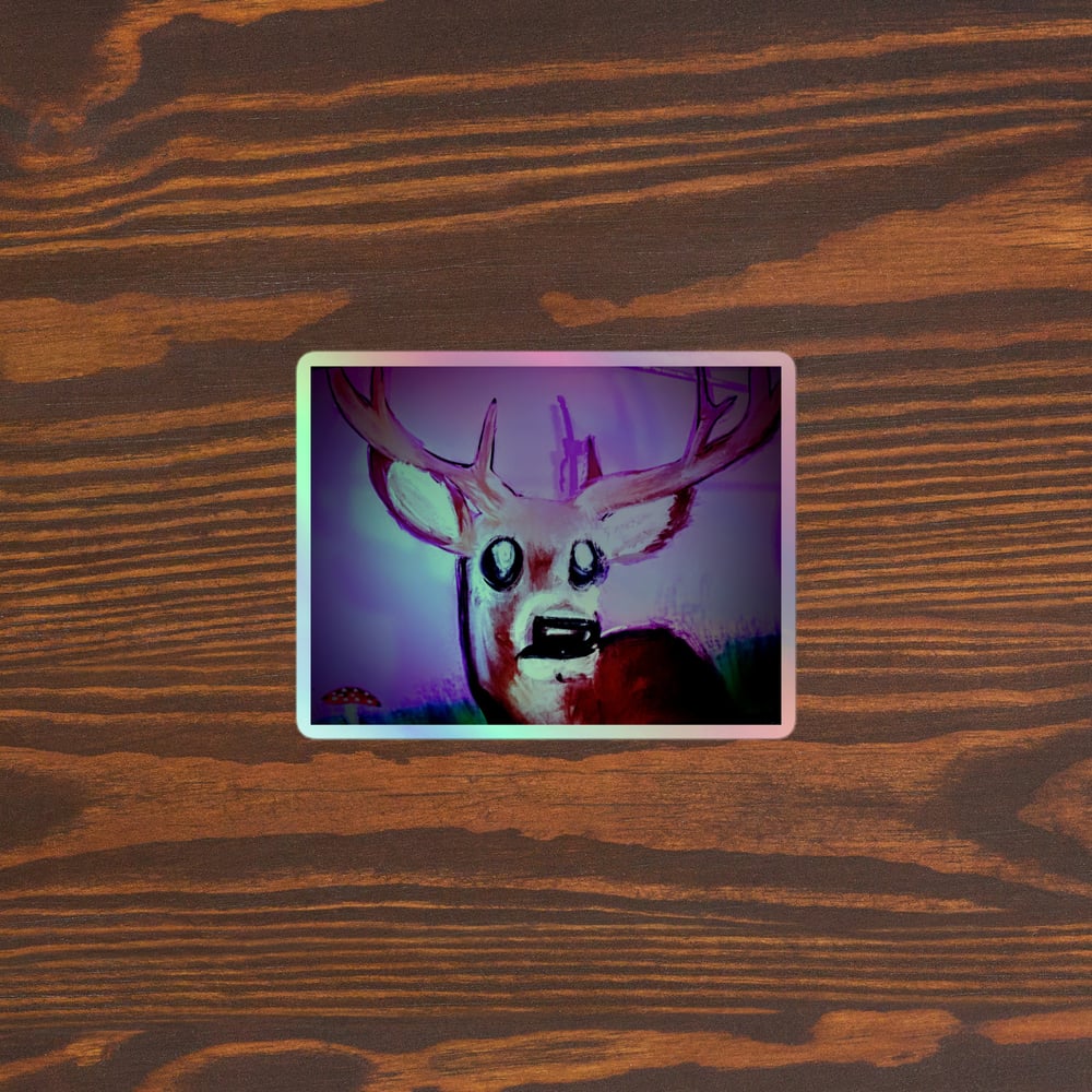 Image of ""Benny the deer" (holographic stickers)