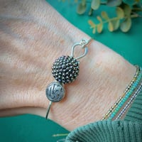 Image 2 of "Ophelia" Vintage Button Bracelet