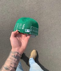 Image 2 of GREEN BOSTON RED SOX CUSTOM FITTED CAP