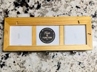 Image 2 of Wood Coat Rack with Poured Paint Details #110, 106 & 200