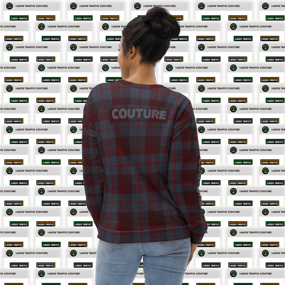 LAGOS TRAFFIC COUTURE TARTAN SWEATSHIRT (FUSION)