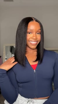 Image 2 of 7x5 Yaki Bob glueless wig 12”