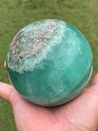 Image 1 of Green Fluorite Sphere #1171