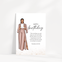 Image 4 of Numbers 6:24 Women’s Birthday Card