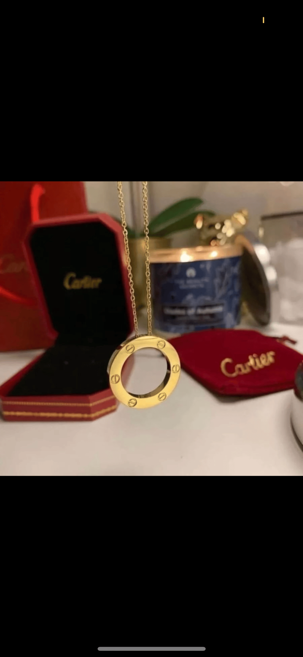Cart*** gold plated necklace 