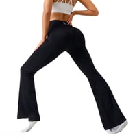 Image 2 of Signature Flare Leggings - Black