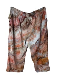 Image 6 of ♻️ UPCYCLED L Crop Pants in Sedona Agate Ice Dye