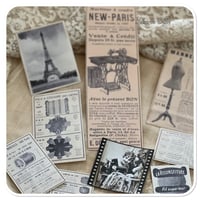 Image 4 of Junk Journal stickers, Vintage french ephemera stickers