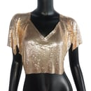 Image of Gold Mesh Crop Top