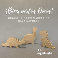 Dinosaurio de madera