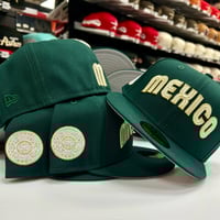 Image 1 of New Era 59Fifty Dark Green Gold