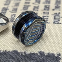 Image 4 of Pre-order Custom Zircuti Button Dish/5S Stripe Blue Polished