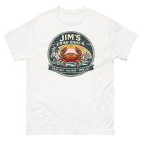 Image 3 of Jim's Crab Shack Unisex T-Shirt Vintage Coastal Seafood Graphic Tee