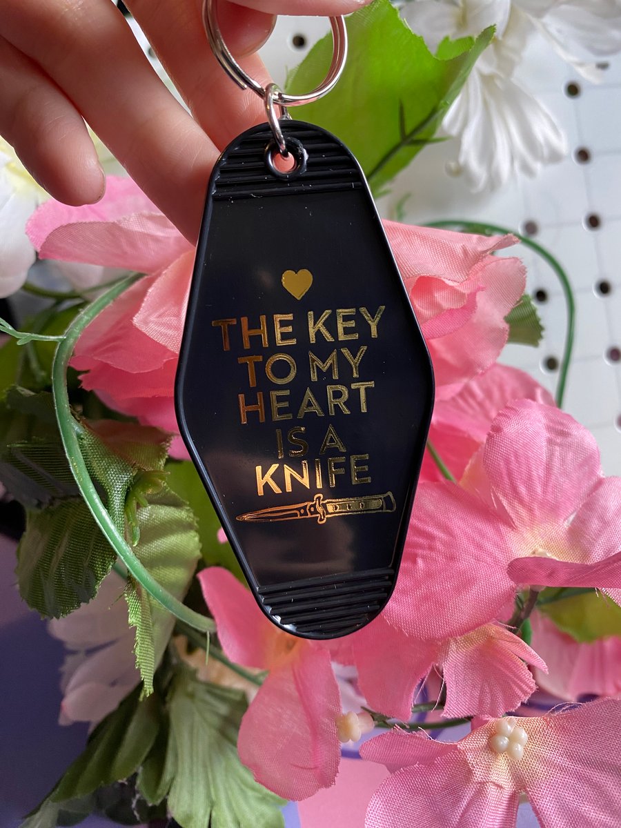 Heart Key Knife Keychain