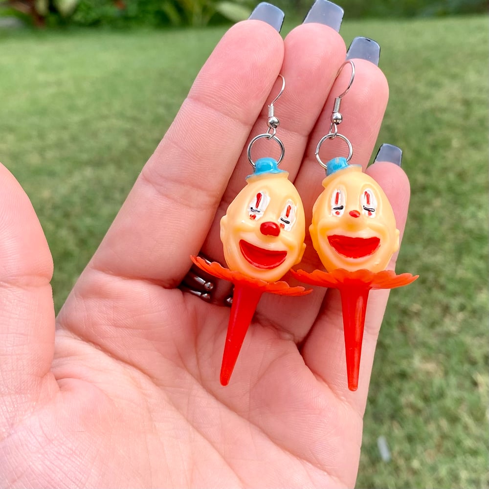 Image of Retro Clown Earrings