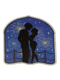 Image 2 of DenReze Kiss Holographic Sparkle Sticker - 3 Inch