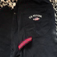 Image 3 of (36x37) Black U.S. Polo Assn. Heavy Baggy Jeans 