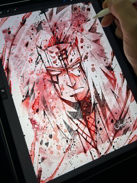 Image of Jiraiya Watercolor