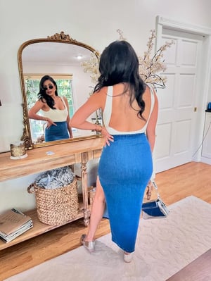 Image of Nancy Denim Skirt 