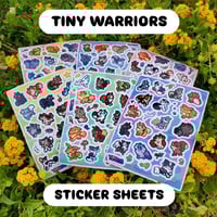 Image 1 of TINY WARRIORS Clear Sticker Sheets