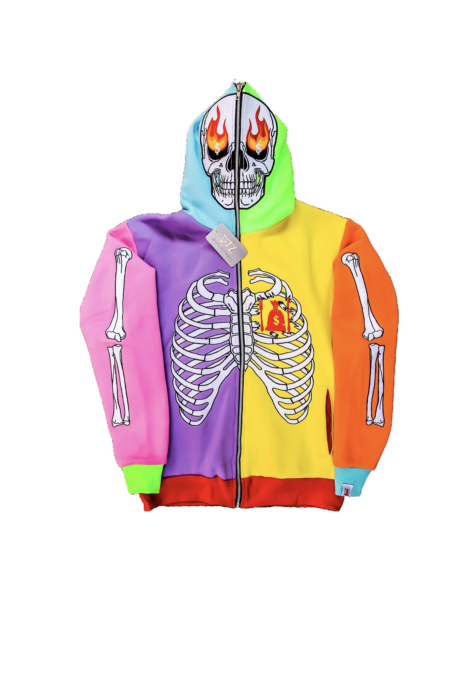 Image of Rainbow SkeleZip