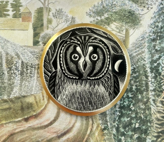 LARGE SPIRIT OF THE DARK WOODS BROOCH