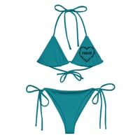 Image 2 of CHOPPER SLUTS TEAL BARBED BIKINI 