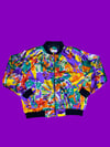 1990s Tropical Vacation Floral Bomber