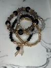 Black Bracelet Set