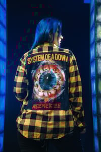 Image 2 of System of a Down Flannel/Crop Top Set