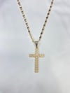 DIAMOND HEART FAITH CROSS NECKLACE 