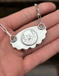 Image 5 of Dryhead Agate + Sterling Silver Ball Necklace