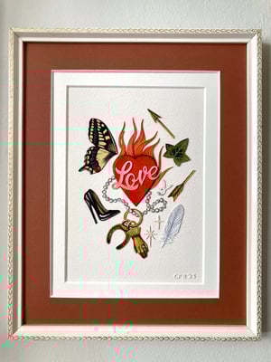 Image of Love Framed Cutouts Original