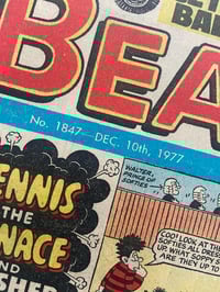 Image 3 of The Beano, framed complete vintage comic, No 1847 December 1977