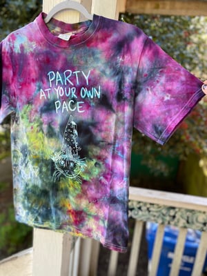 Image of SMALL Party At Your Own Pace Tie Die Shirt