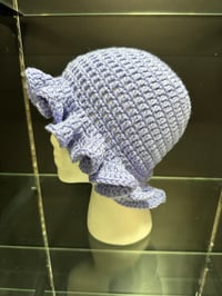 Image 2 of crochet bucket hat with wavy brim C