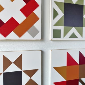 Image of 4 Set - Autumn Harvest Barn Quilts