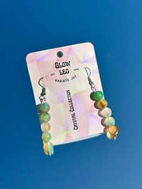 Image 1 of Peacock Agate Earrings 