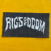 Hand Printed Logo Patch Dark Grey Denim