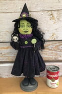 Wilma the Witch Halloween Folk art Original Doll