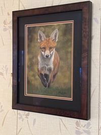 Image 4 of Fox - "The Curious Visitor" Framed Original 