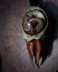 Image 11 of Nebula Hatchling Snaggletooth Pendant - Handmade,  2" OOAK
